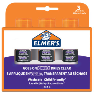 ELMER'S Bâton de colle Disappearing Purple, 22 g, blister x1