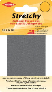 KLEIBER Patch thermocollant élastique, 400 x 60 mm, noir