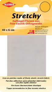 KLEIBER Patch thermocollant élastique, 400 x 60 mm, noir