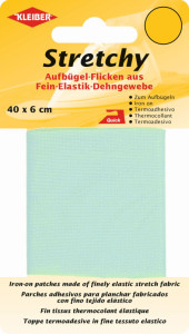 KLEIBER Patch thermocollant élastique, 400 x 60 mm, noir