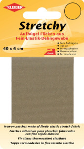 KLEIBER Patch thermocollant élastique, 400 x 60 mm, gris