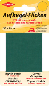 KLEIBER Patch thermocollant Zephir, 300 x 60 mm, gris clair