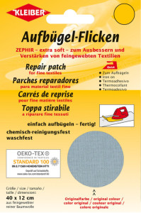 KLEIBER Patch thermocollant Zephir, 400 x 120 mm, brun foncé