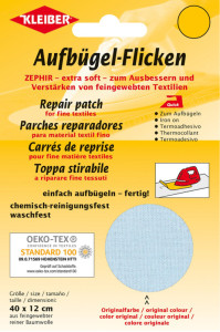 KLEIBER Patch thermocollant Zephir, 400 x 120 mm, brun foncé