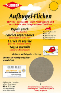 KLEIBER Patch thermocollant Zephir, 400 x 120 mm, rouge