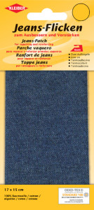 KLEIBER Patch thermocollant pour jeans, 170 x 150 mm, blanc