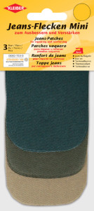 KLEIBER Mini patch thermocollant pour jeans, set 1, assorti