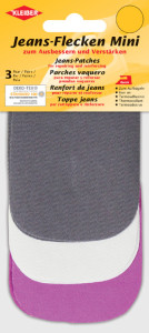 KLEIBER Mini patch thermocollant pour jeans, set 1, assorti