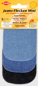 KLEIBER Mini patch thermocollant pour jeans, set 2, assorti