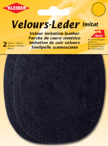 KLEIBER Patch thermocollant en velours, ovale, olive