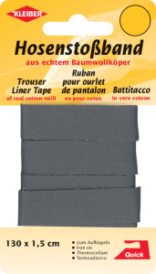 KLEIBER Ruban pour ourlet de pantalon, 1300 mm, noir