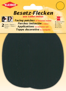 KLEIBER Patch à coudre ovale, 110 x 85 mm, rouge