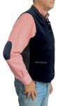 KLEIBER Patch imitation cuir velours, 185x95 mm, bleu foncé KLEIBER Patch imitation cuir velours, 185x95 mm, bleu foncé
