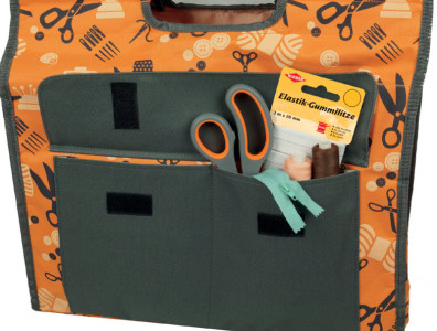 KLEIBER Sac pour machine à coudre, orange/gris