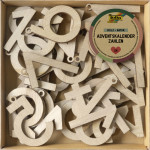folia Chiffres en bois pour calendrier de l'Avent, naturel folia Chiffres en bois pour calendrier de l'Avent, naturel