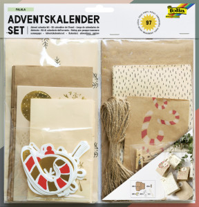 folia Kit pour calendrier de l'Avent FALALA, 97 pièces