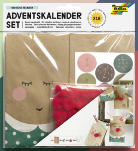 folia Kit pour calendrier de l'Avent RED NOSE REINDEER, 216