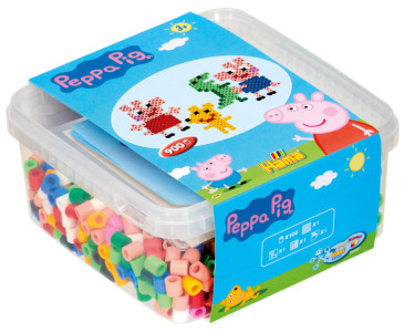 HAMA Perles à repasser maxi + plaque à picots 