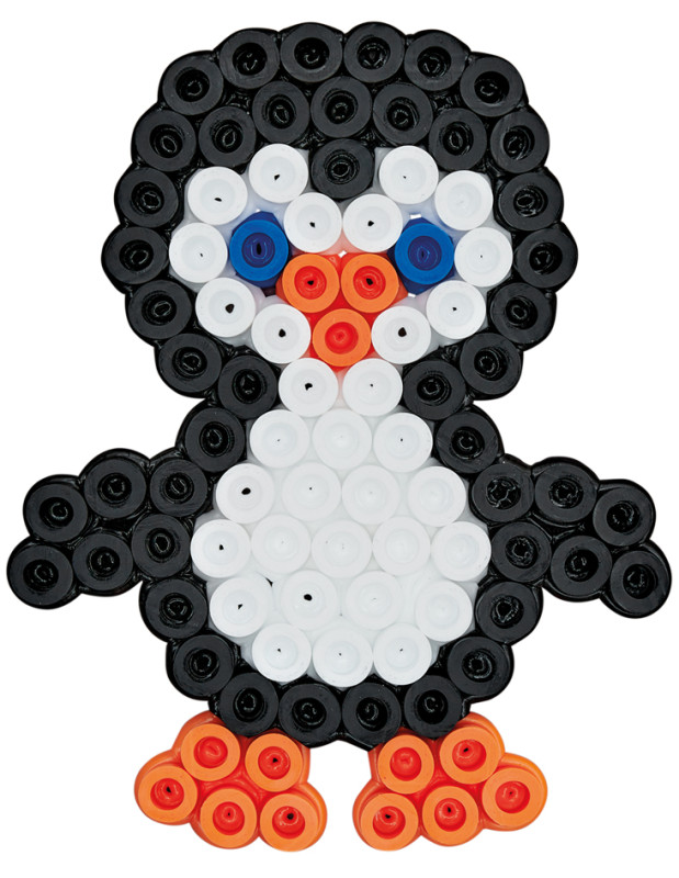 HAMA Perles à repasser midi 'Pingouin', sous blister - Achat/Vente HAMA  58140337