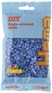 Hama Perles à repasser midi, sachet, lilas pastel