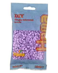 Hama Perles à repasser midi, sachet, lilas pastel