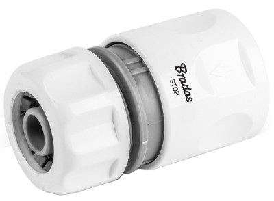 Bradas Raccord de tuyau femelle WHITE LINE, aquastop, 1/2