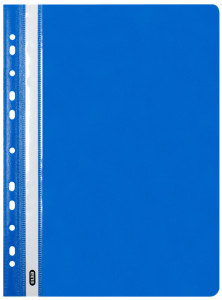 Oxford Chemise de rangement à lamelles, A4, PP, bleu