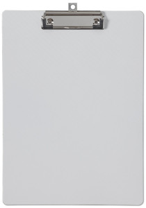 MAUL Porte-bloc à pince MAULflexx, A4, en PP, blanc / noir