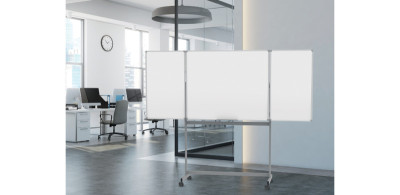 MAUL Tableau blanc mobile pliable MAULstandard, 1000x1200 mm