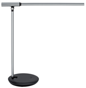 MAUL Lampe de bureau LED MAULrubia colour vario, argent/noir