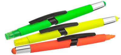WEDO Stylet 3-en-1 FLUO, étui de 4