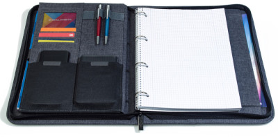 WEDO Serviette-classeur COLLEGE, A4, polyester, gris chiné