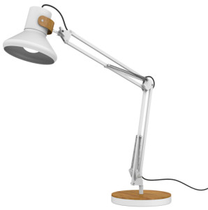 UNILUX Lampe de bureau à LED BAYA BAMBOO, blanc - bambou