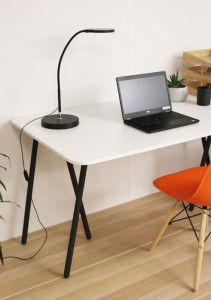 UNILUX Lampadaire/lampe de bureau à LED FLEXLED, noir
