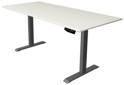 kerkmann Table de bureau assis-debout Move 1, gris clair