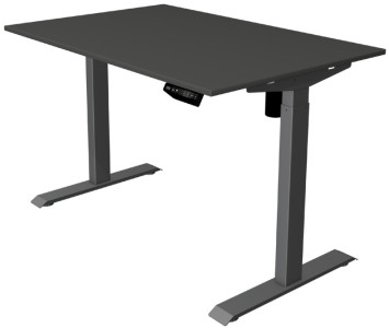 kerkmann Table de bureau assis-debout Move 1, anthracite