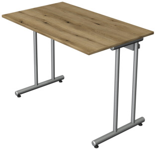 kerkmann Table de bureau Start Up, (L)2.000x(H)750 mm, gris