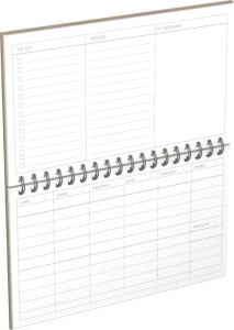 LECAS Agenda DESK PLANNER, perpétuel, 240 x 140 mm