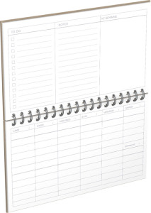 LECAS Agenda DESK PLANNER, perpétuel, 240 x 140 mm