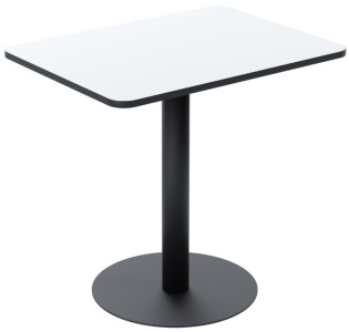 PAPERFLOW Table de bistrot Mezzo, (L)800 x (P)600 mm, blanc