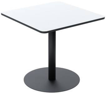 PAPERFLOW Table de bistrot Mezzo, (L)800 x (P)600 mm, blanc