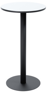 Table haute PAPERFLOW Mezzo, diamètre 600 mm, blanche