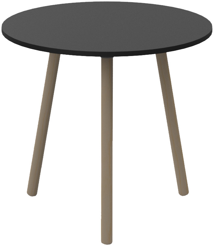 PAPERFLOW Table de bistrot PALOMBA, diamètre: 800 mm, noir