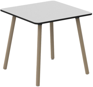 PAPERFLOW Table de bistrot PALOMBA, (L)800 x (P)800 mm, noir