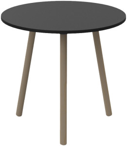 PAPERFLOW Table de bistrot PALOMBA, (L)800 x (P)800 mm, noir