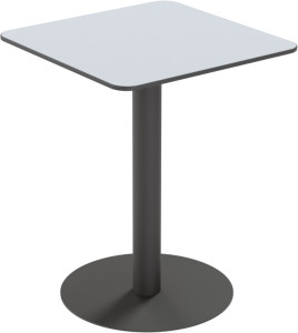 PAPERFLOW Table de jardin CROSS, (L)600 x (P)600 mm, noir