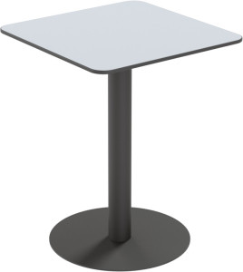 PAPERFLOW Table de jardin CROSS, (L)600 x (P)600 mm, gris