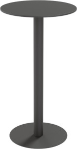PAPERFLOW Table haute jardin CROSS, (L)600 x (P)600 mm, noir