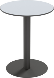 PAPERFLOW Table de jardin CROSS, (L)800 x (P)800 mm, gris