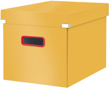 LEITZ Boîte de rangement Click & Store Cosy, cube, jaune